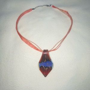 Handmade Glass Pendant Necklace